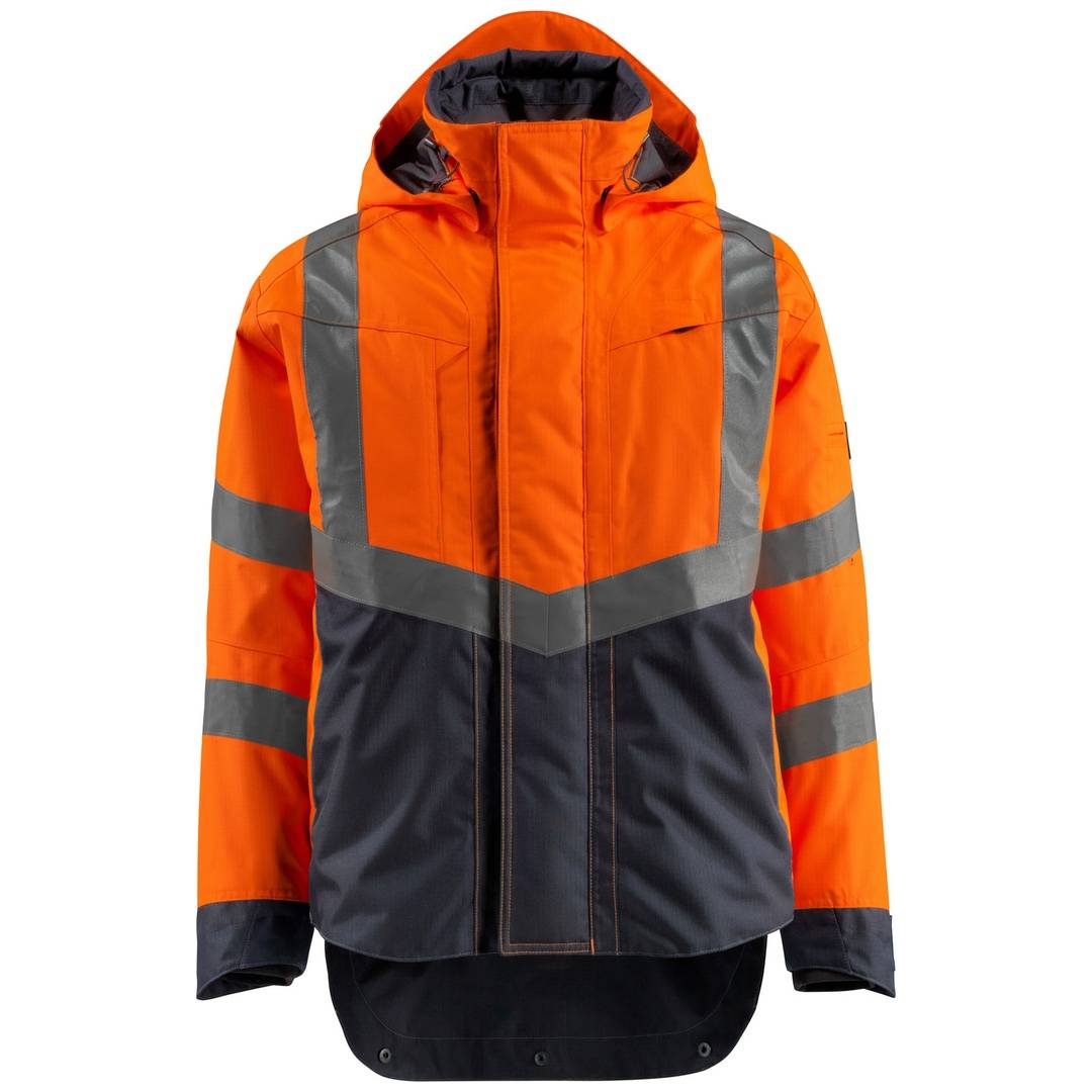 Mascot SAFE SUPREME Warnschutz Hard Shell Jacke Harlow 15501-231 Gr. 3XL hi-vis orange/schwarzblau