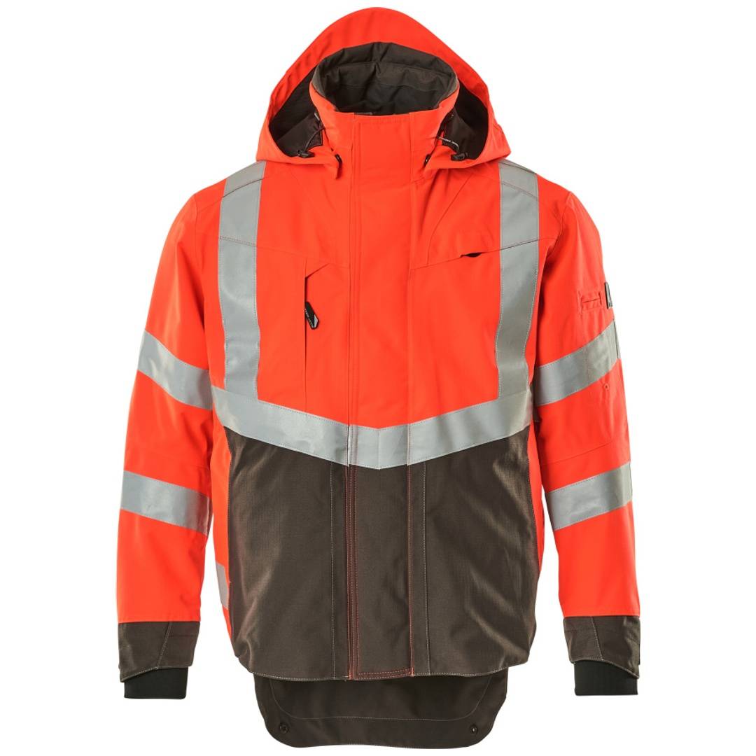 Mascot SAFE SUPREME Warnschutz Hard Shell Jacke Harlow 15501-231 Gr. 3XL hi-vis rot/dunkelanthrazit