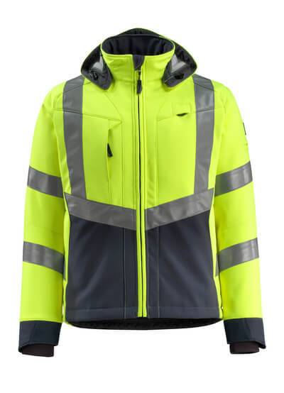 Mascot SAFE SUPREME Soft Shell Jacke Blackpool 15502-246-17010 Gr. S gelb/schwarzblau