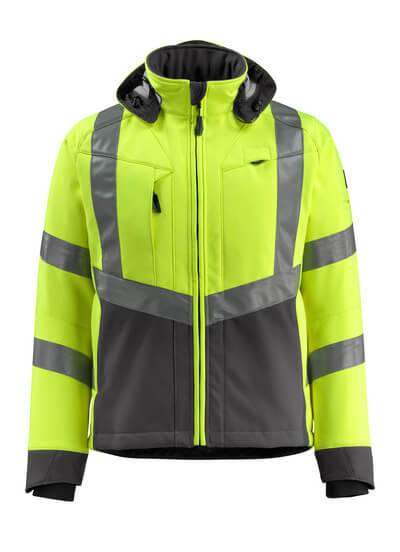 Mascot SAFE SUPREME Soft Shell Jacke Blackpool 15502-246-1718 Gr. 2XL gelb/dunkelanthrazit