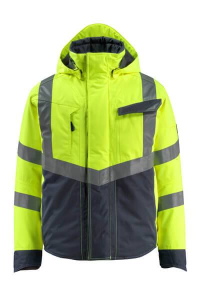 Mascot SAFE SUPREME Warnwinterjacke wasserdicht Klasse 3 Hastings 15535 Gr. 3XL hi-vis gelb/schwarzblau