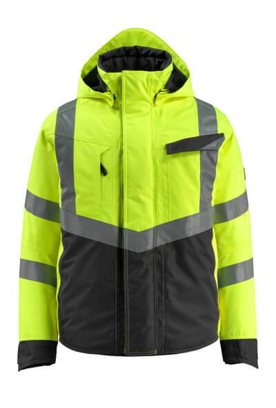 Mascot SAFE SUPREME Warnwinterjacke wasserdicht Klasse 3 Hastings 15535 Gr. 3XL hi-vis gelb/schwarz