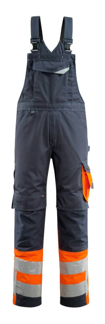 Mascot-15669-860 Sunderland Latzhose Safe Supreme Gr. 82C44 schwarzblau/hi-vis orange