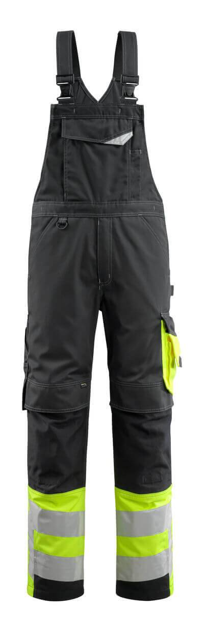 Mascot-15669-860 Sunderland Latzhose Safe Supreme Gr. 82C58 schwarz/hi-vis gelb