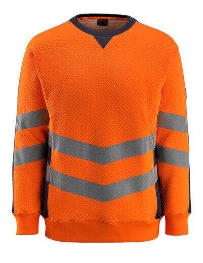 Mascot Warnsweatshirt SAFE SUPREME Wigton Gr. 5XL warnrange/schwarzblau