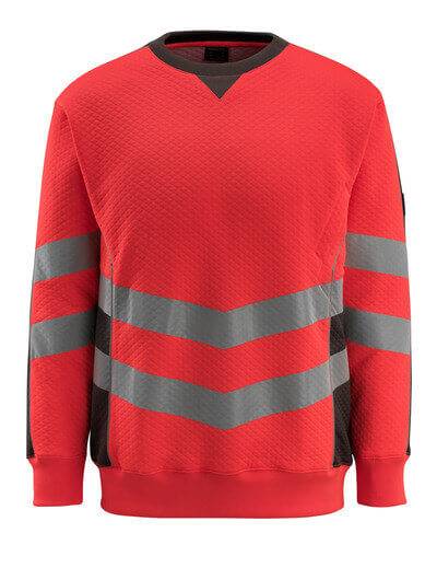 Mascot Warnsweatshirt SAFE SUPREME Wigton Gr. 3XL hi-vis rot/dunkelanthrazit