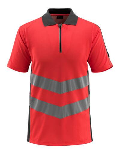 Mascot Warnschutz Polo-Shirt MURTON SAFE SUPREME 50130 Gr. S hi-vis rot/dunkelanthrazit