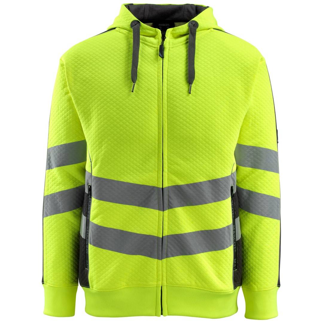 Mascot Warnschutz Kapuzensweatshirt CORBY SAFE SUPREME mit Reißverschluss 50138 Gr. 3XL warngelb/schwarz