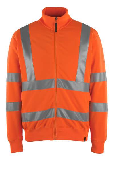 Mascot Warnschutz Sweatshirt MARINGA SAFE CLASSIC mit Reißverschluss 50115 Gr. 2XL warnorange