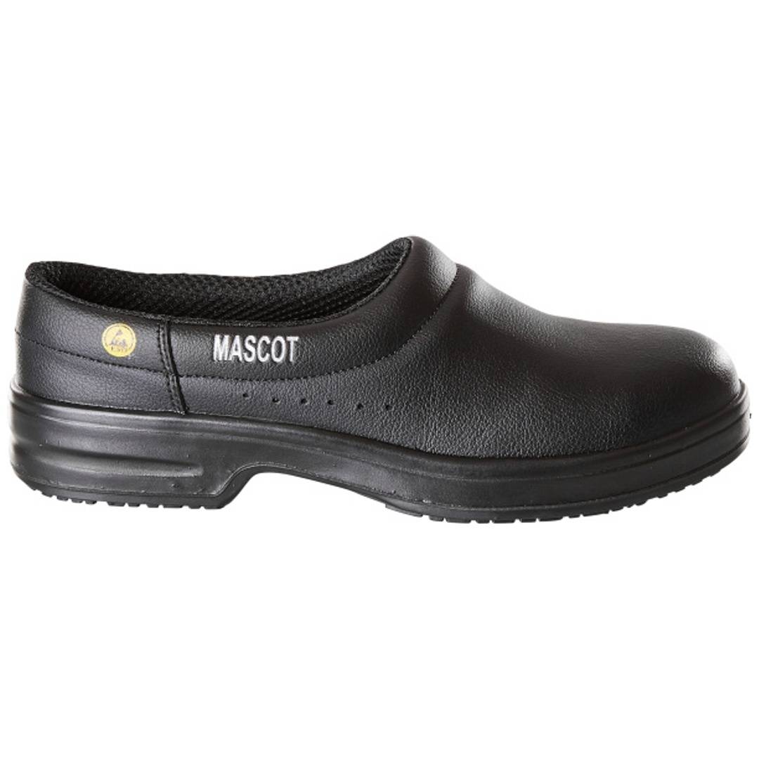 Schwarzer Slip-On-Arbeitsschuh mit 