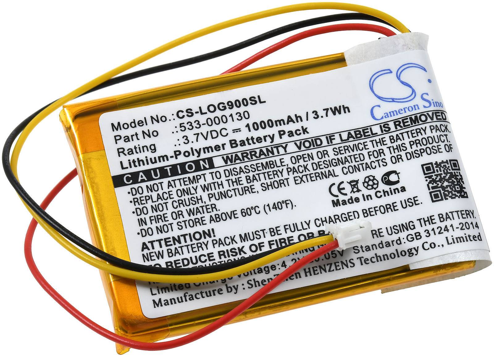 Powery Akku passend für wireless Gaming Maus Logitech G900 / G903 / Typ 533-000130, 3,7V, Li-Polymer