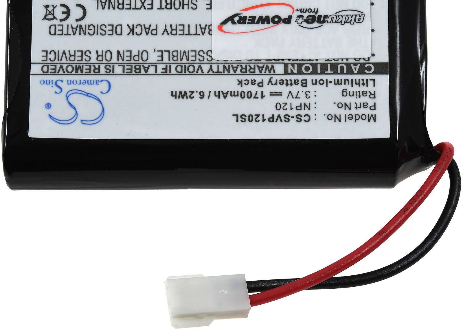 Powery Akku für Freisprecheinrichtung Seecode Vossor V3, 3,7V, Li-Ion