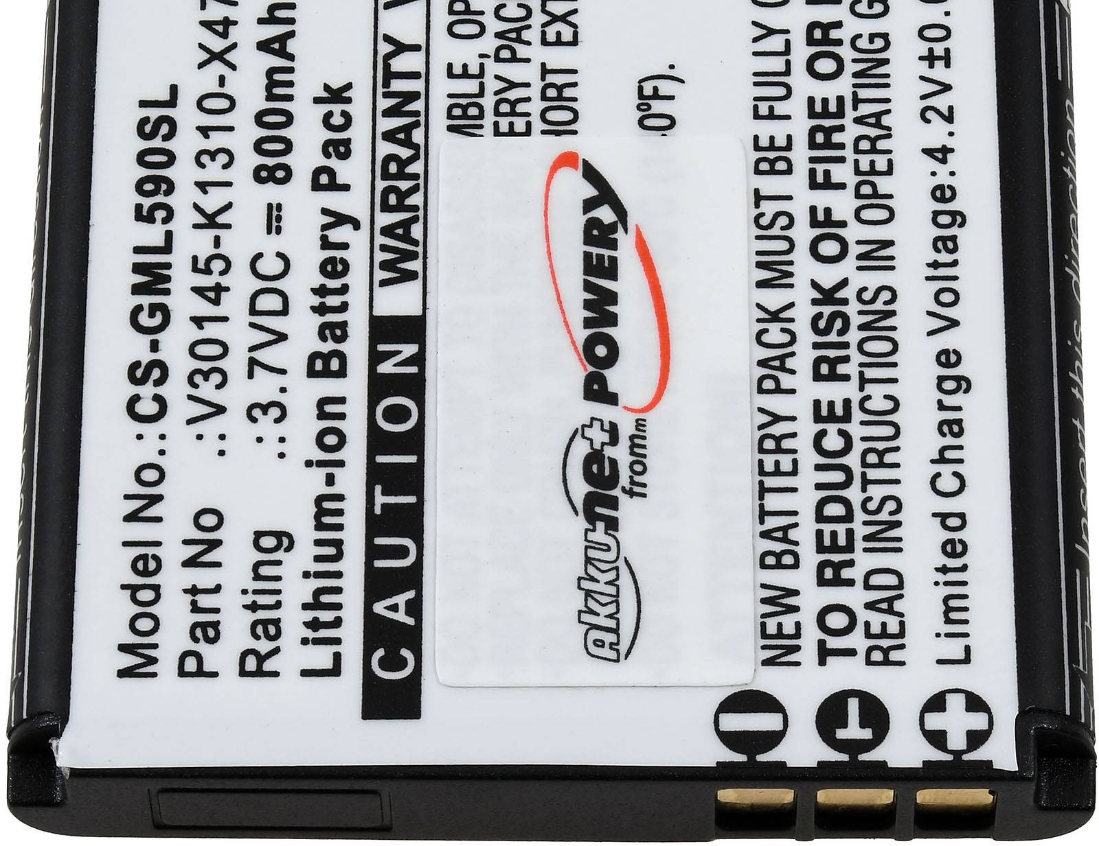 Powery Akku kompatibel mit Gigaset Typ V30145-K1310-X470, 3,7V, Li-Ion