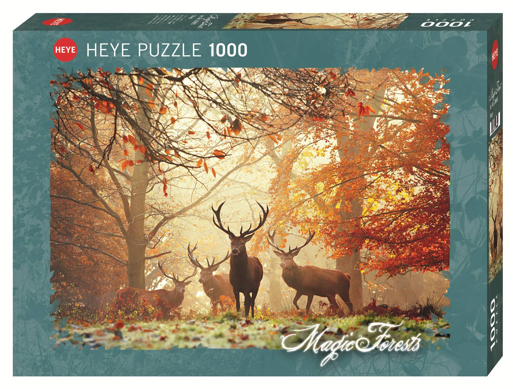 HEYE 29805 Magic Forests Stags, 1000 Teile Puzzle