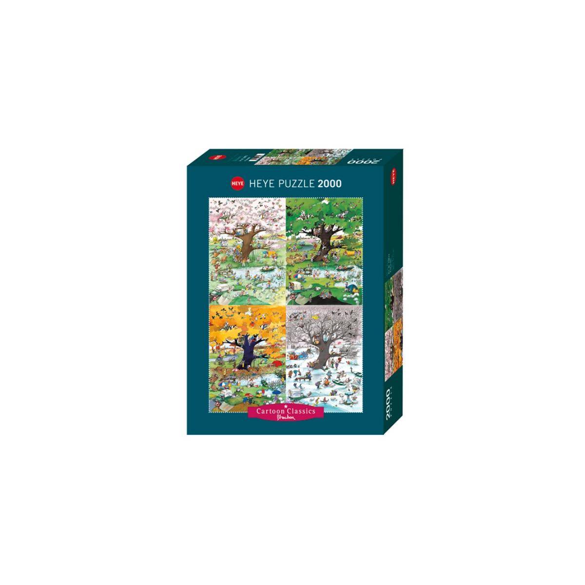 298739 - 4 Jahreszeiten - Cartoon-Klassiker, 2000 Teile, 68.8 x 96.6 cm