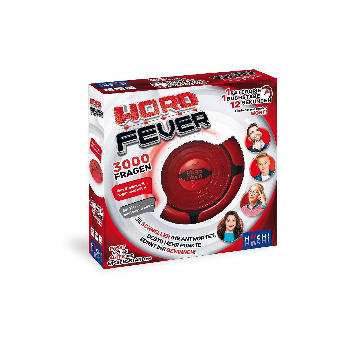 882158 - Word Fever - Quizspiel, 2-4 Spieler, ab 7 Jahren (DE-Ausgabe)