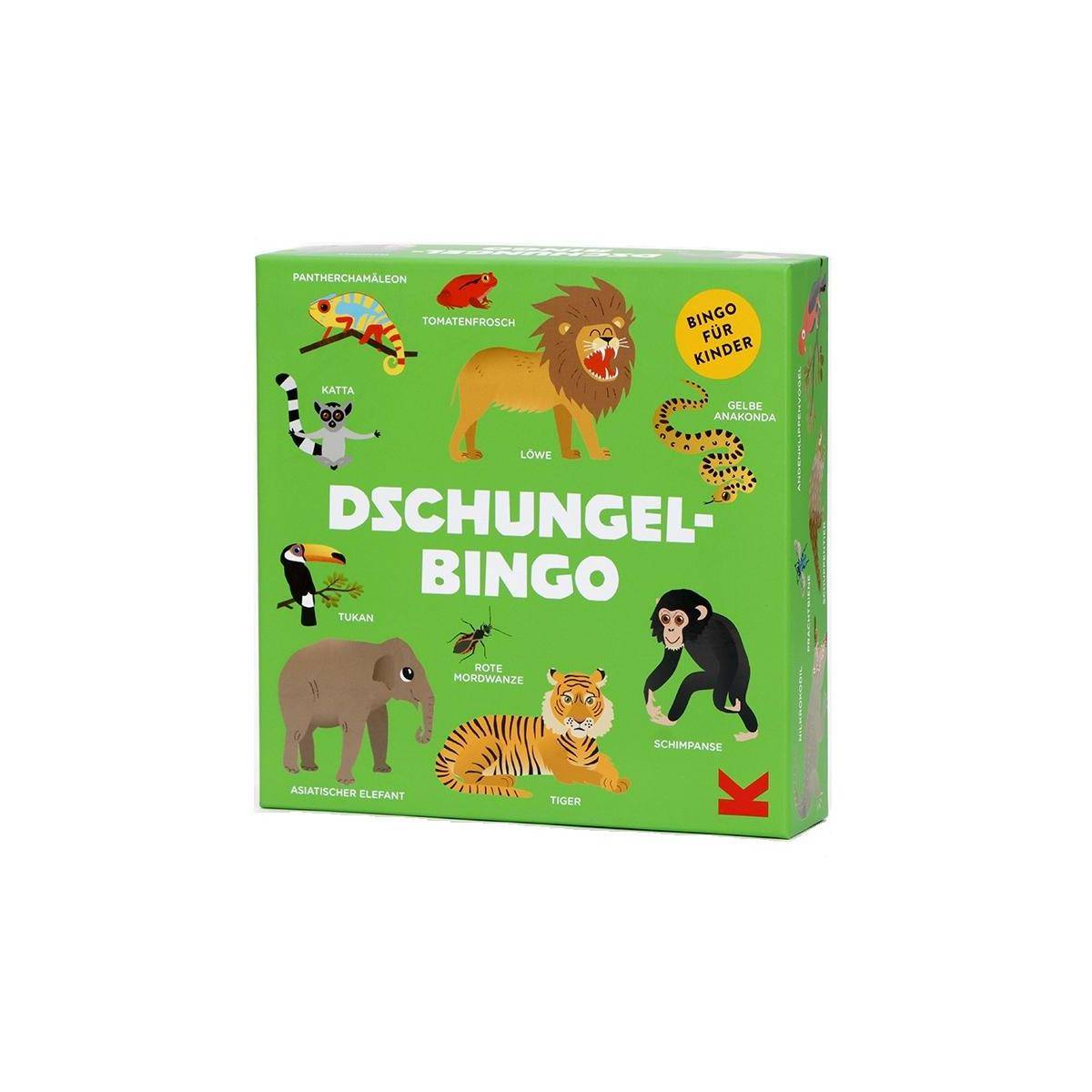 441555 - Dschungel-Bingo - Brettspiel, 3-8 Spieler, ab 3 Jahren (DE-Ausgabe)