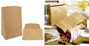 PAPSTAR Papiertüten mit Blockboden, 220 x 185 x 97 mm aus Kraftpapier braun, 70 g/qm, Tragkraft: 3 kg,