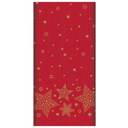 PAPSTAR Weihnachts-Tischdecke "Christmas Shine", rot
