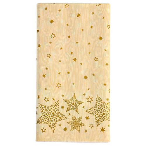 Tischdecke, stoffähnlich, Airlaid 120 cm x 180 cm creme "Christmas Shine". Material: Airlaid. Farbe: creme