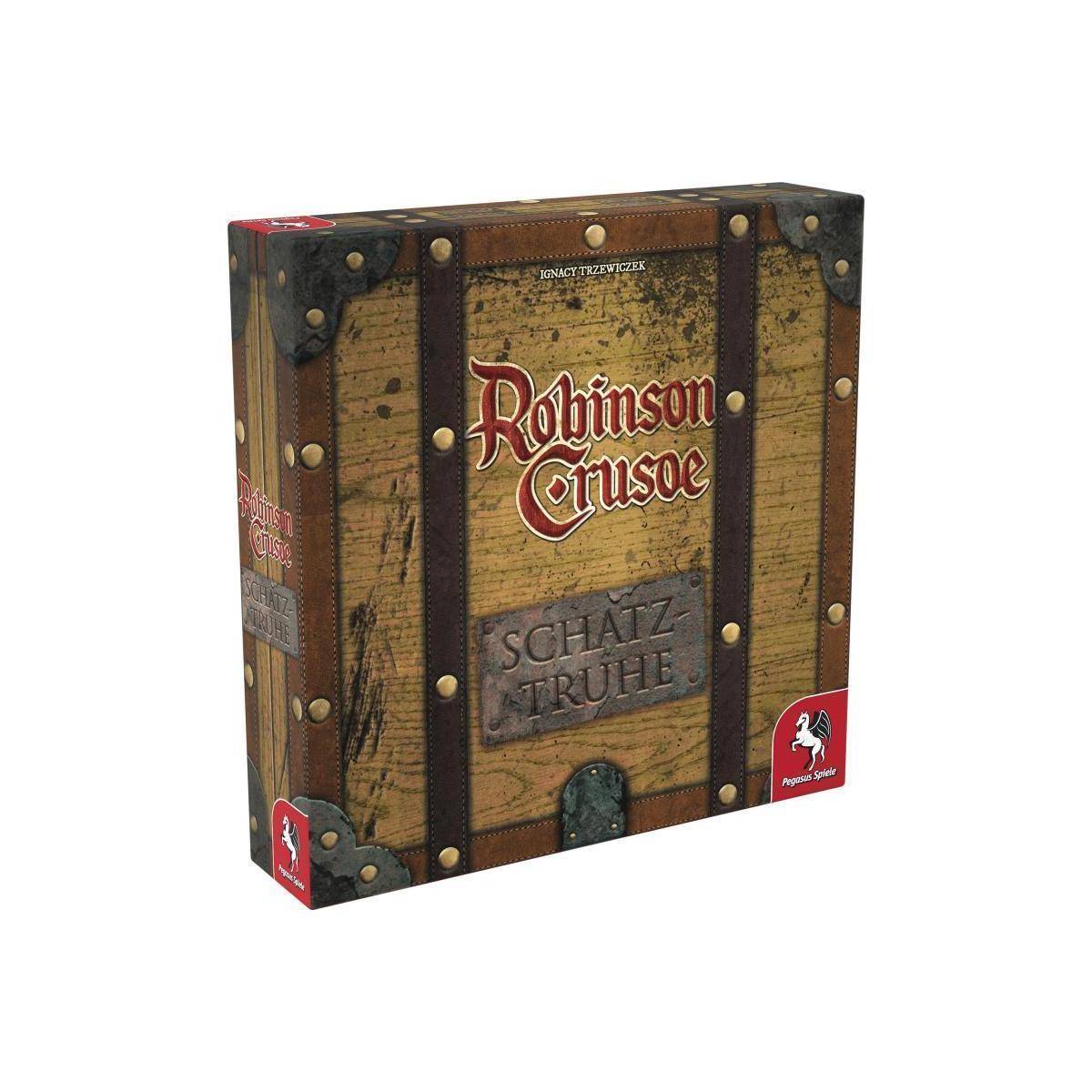 51949G - Robinson Crusoe Schatztruhe, Brettspiel, für 1-4 Spieler, ab 10 Jahren (DE-Ausgabe)