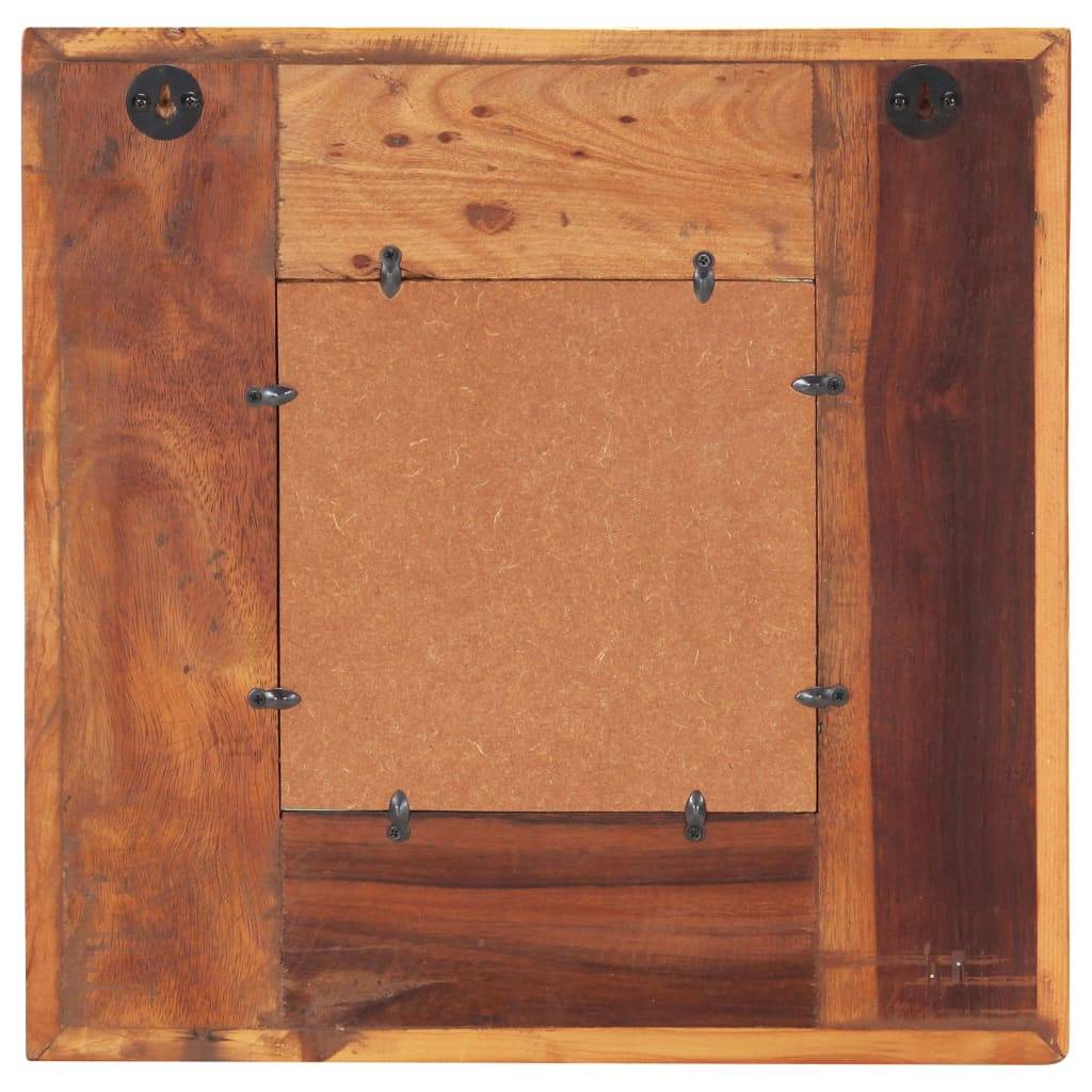 vidaXL Spiegel mit Buddha-Verzierung 50x50 cm Recyceltes Massivholz