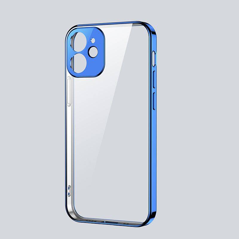 Joyroom JR-BP741 Apple iPhone 12 Mini Silikon TPU Schutz Tasche Hülle Cover Blau