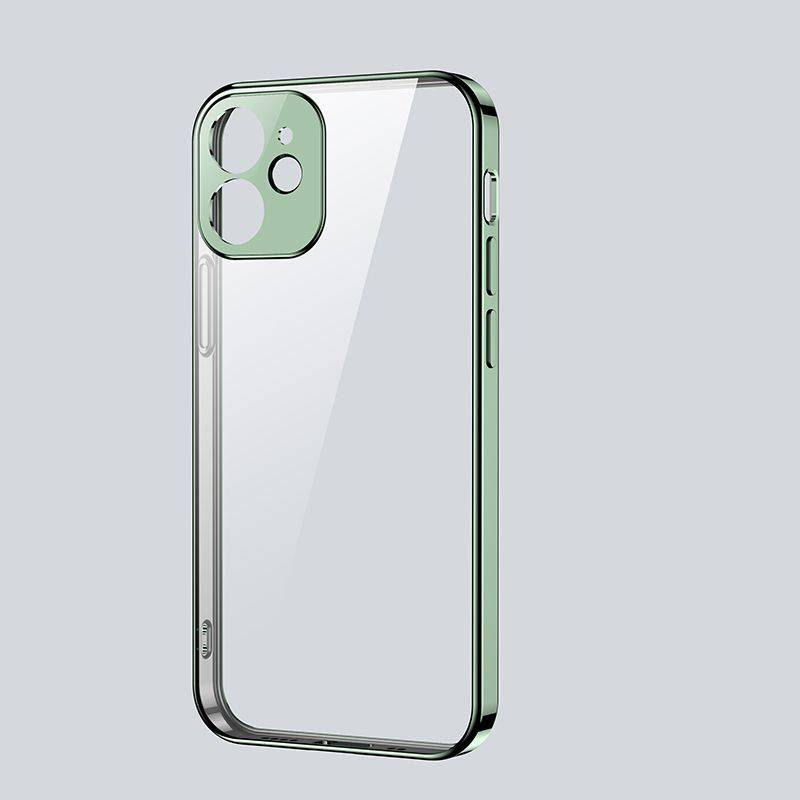 Joyroom JR-BP742 Apple iPhone 12 Silikon TPU Schutz Tasche Hülle Cover Grün