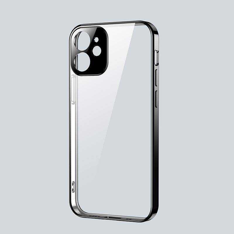 Joyroom JR-BP743 Apple iPhone 12 Pro Silikon TPU Schutz Tasche Hülle Cover Schwarz