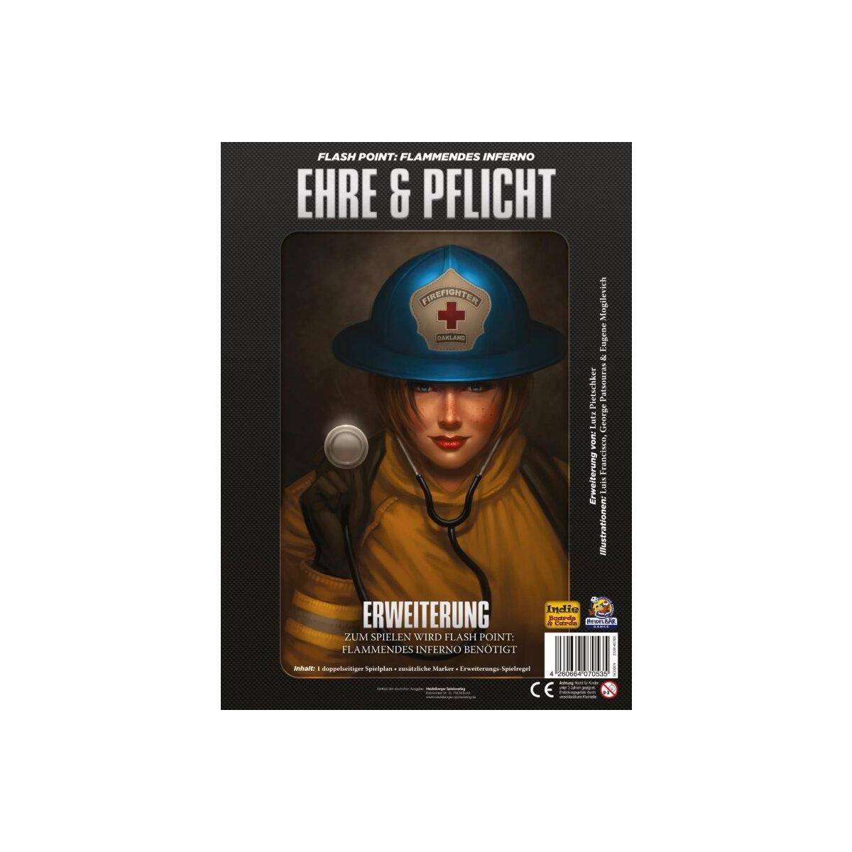 IBCD0019 - Flash Point: Ehre und Pflicht - Brettspiel, ab 10 Jahren (DE-Erweiterung)