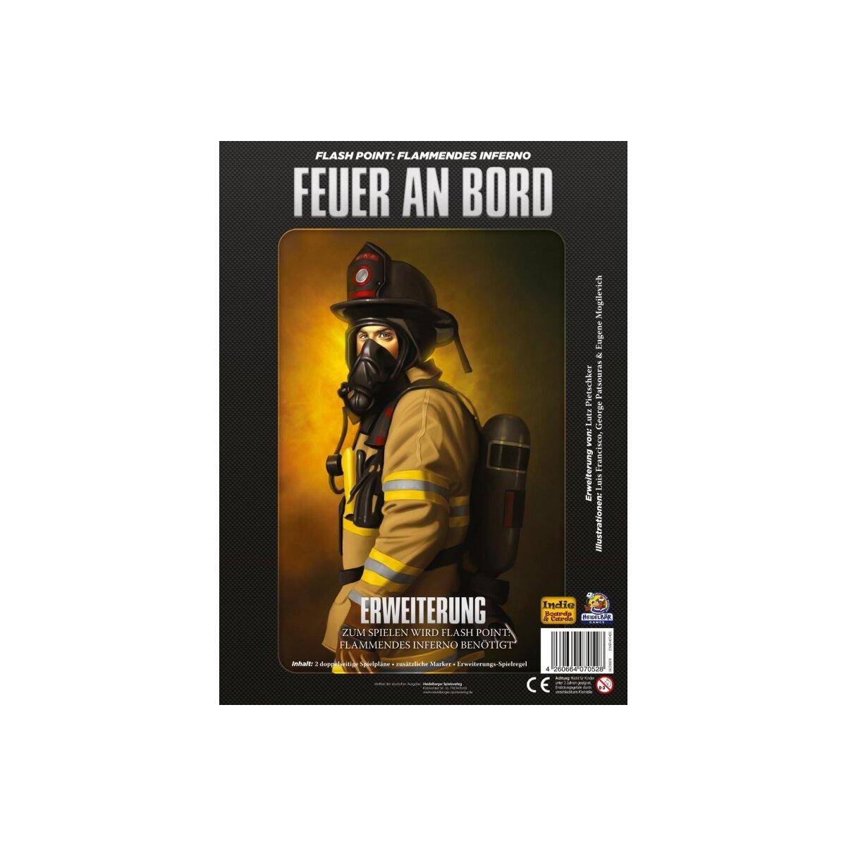 IBCD0018 - Flash Point: Feuer an Bord - Brettspiel, ab 10 Jahren (DE-Erweiterung)