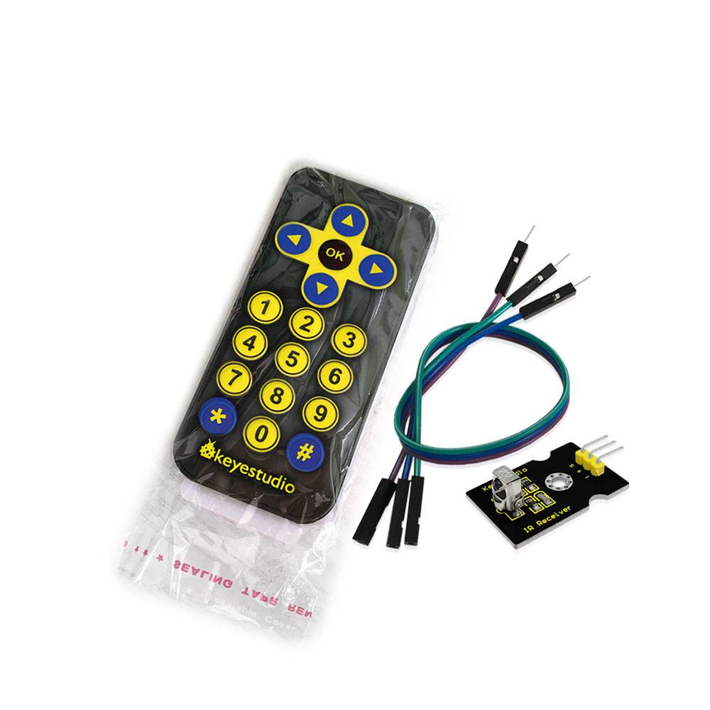 Keyestudio IR Receiver Module Kit for Arduino (Receiver + Remote Controller)