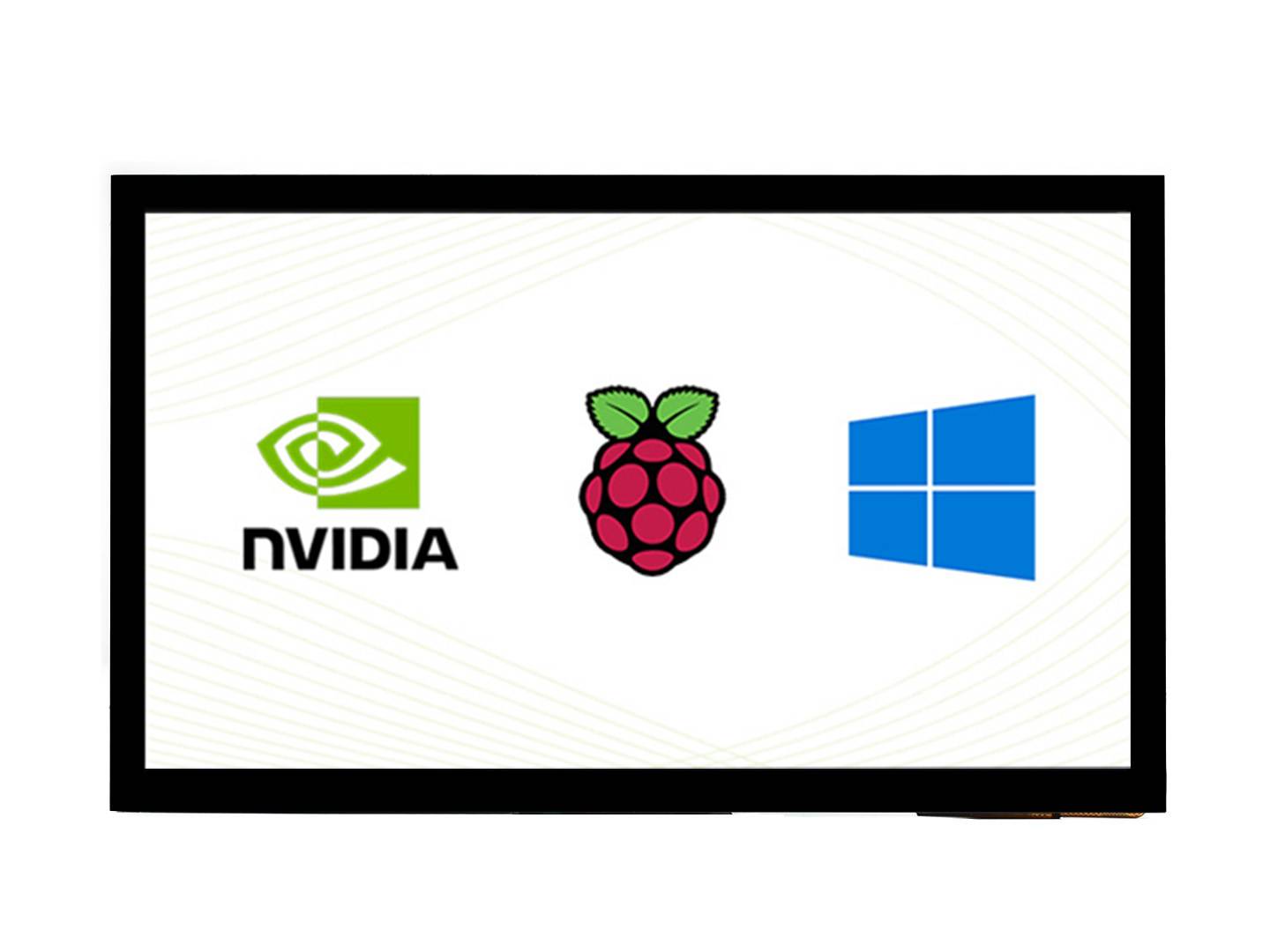 WaveShare 10.1inch Capacitive Touch Screen LCD (E), 1024×600, HDMI, IPS Supports Raspberry Pi, Jetson Nano, PC