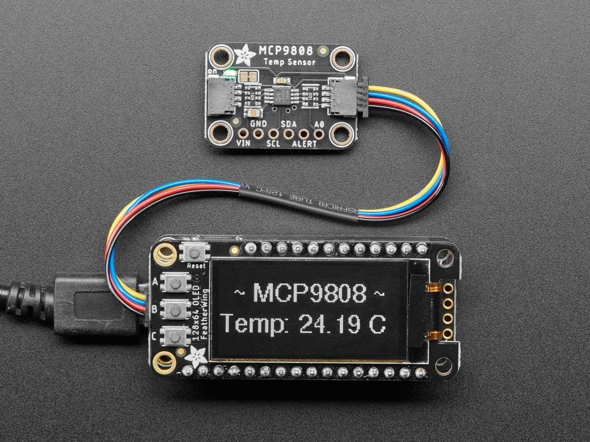Adafruit MCP9808 High Accuracy I2C Temperature Sensor Breakout - STEMMA QT / Qwiic 5027