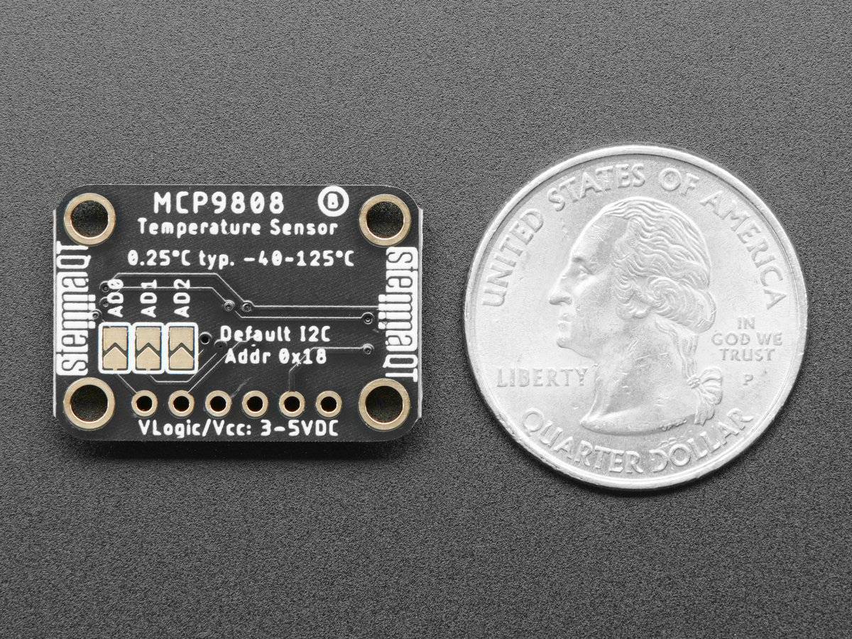 Adafruit MCP9808 High Accuracy I2C Temperature Sensor Breakout - STEMMA QT / Qwiic 5027