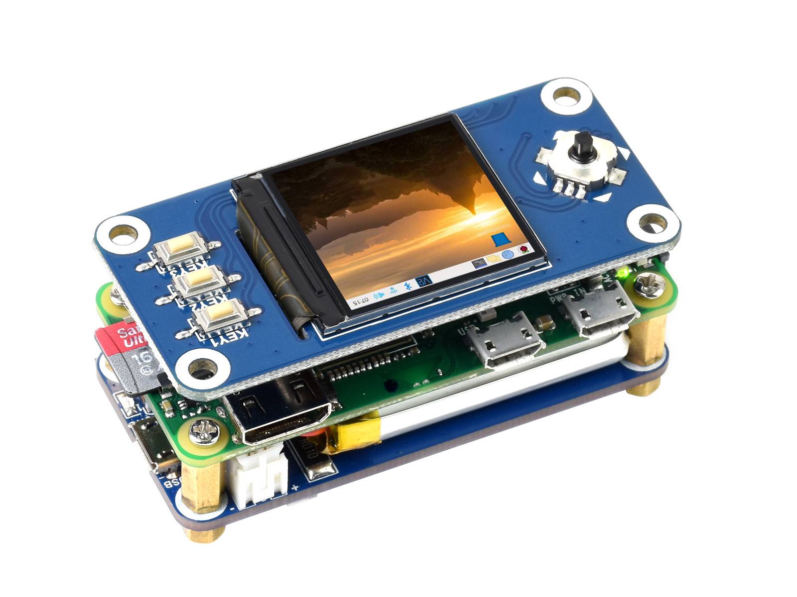 WaveShare Uninterruptible Power Supply UPS HAT For Raspberry Pi Zero, Stable 5V Power Output