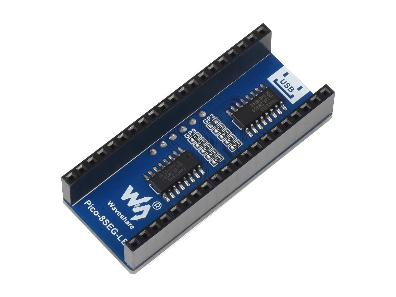 WaveShare 4-Digit 8-Segment Display Module for Raspberry Pi Pico SPI