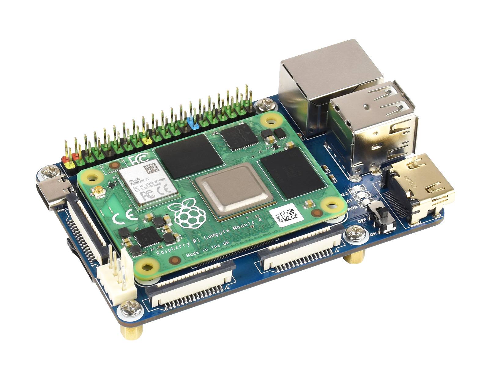 WaveShare Mini Base Board (A) Designed for Raspberry Pi Compute Module 4