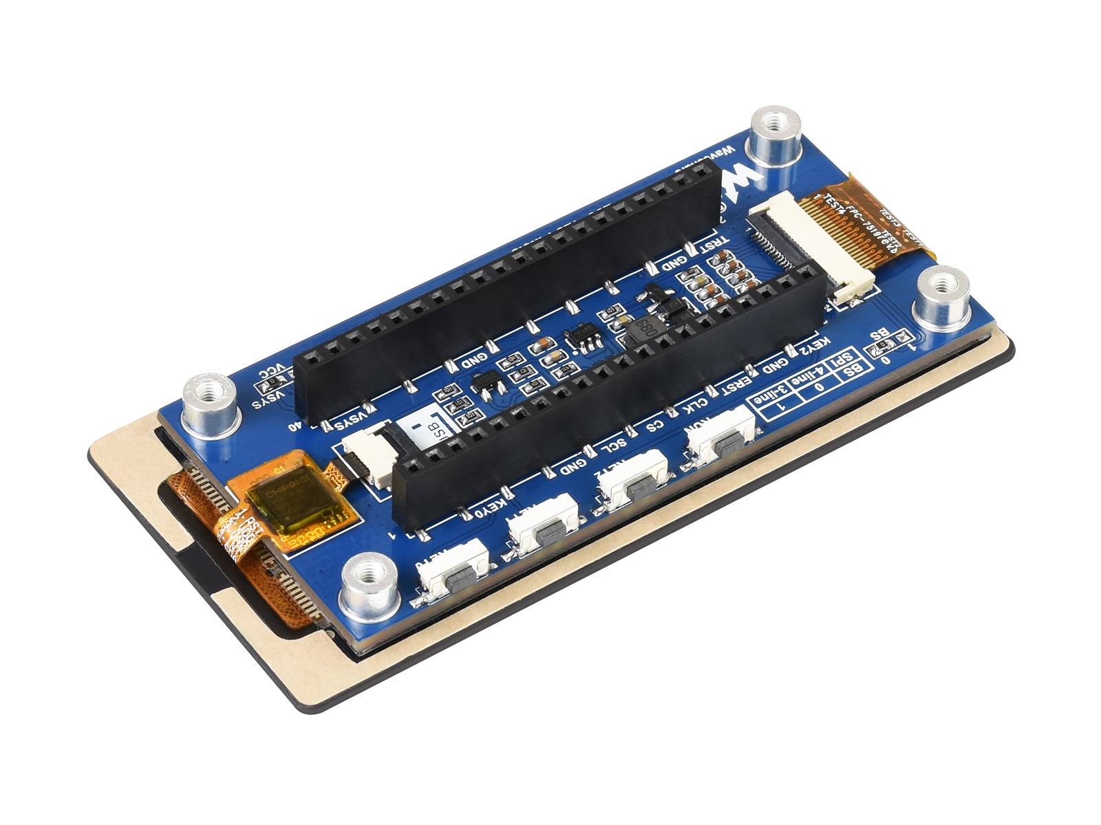 WaveShare 2.9inch Touch e-Paper Module for Raspberry Pi Pico, 296×128, Black / White, SPI