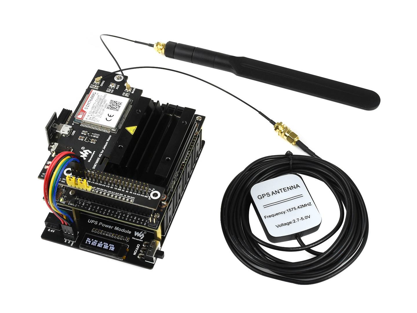 WaveShare Uninterruptible Power Supply UPS Module For Jetson Nano, Stable 5V Power Output