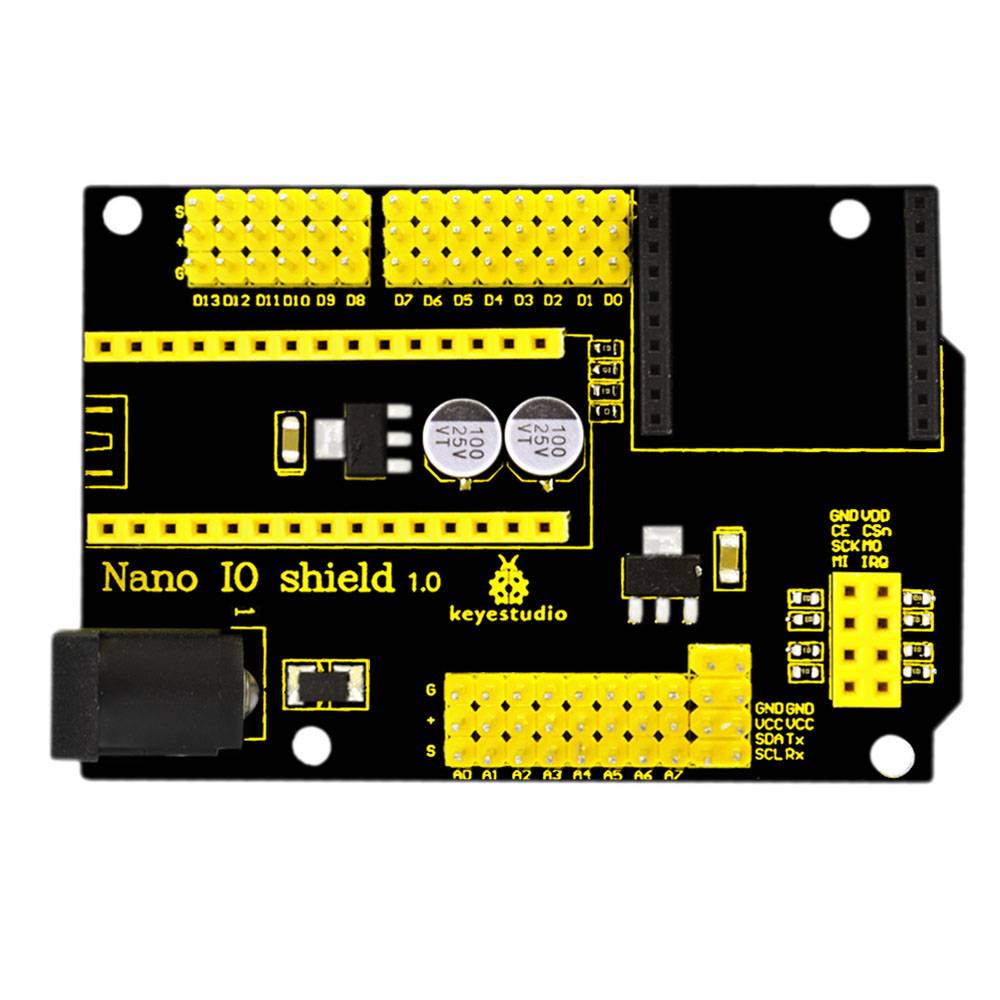 Keyestudio Nano IO Shield for XBEE and NRF24L01 Socket for Arduino