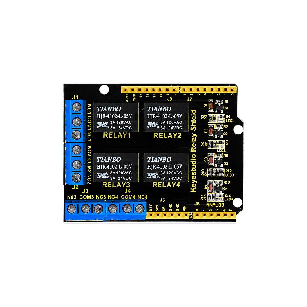 Keyestudio Relay Shield 4 Channel 5V Module for Arduino UNO R3