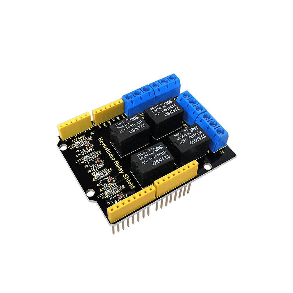 Keyestudio Relay Shield 4 Channel 5V Module for Arduino UNO R3