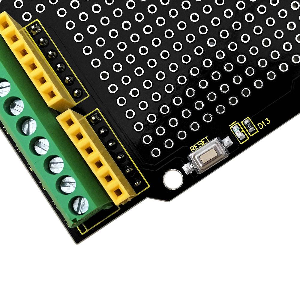 Keyestudio Proto Screw Shield for Arduino UNO R3 Terminal Connection