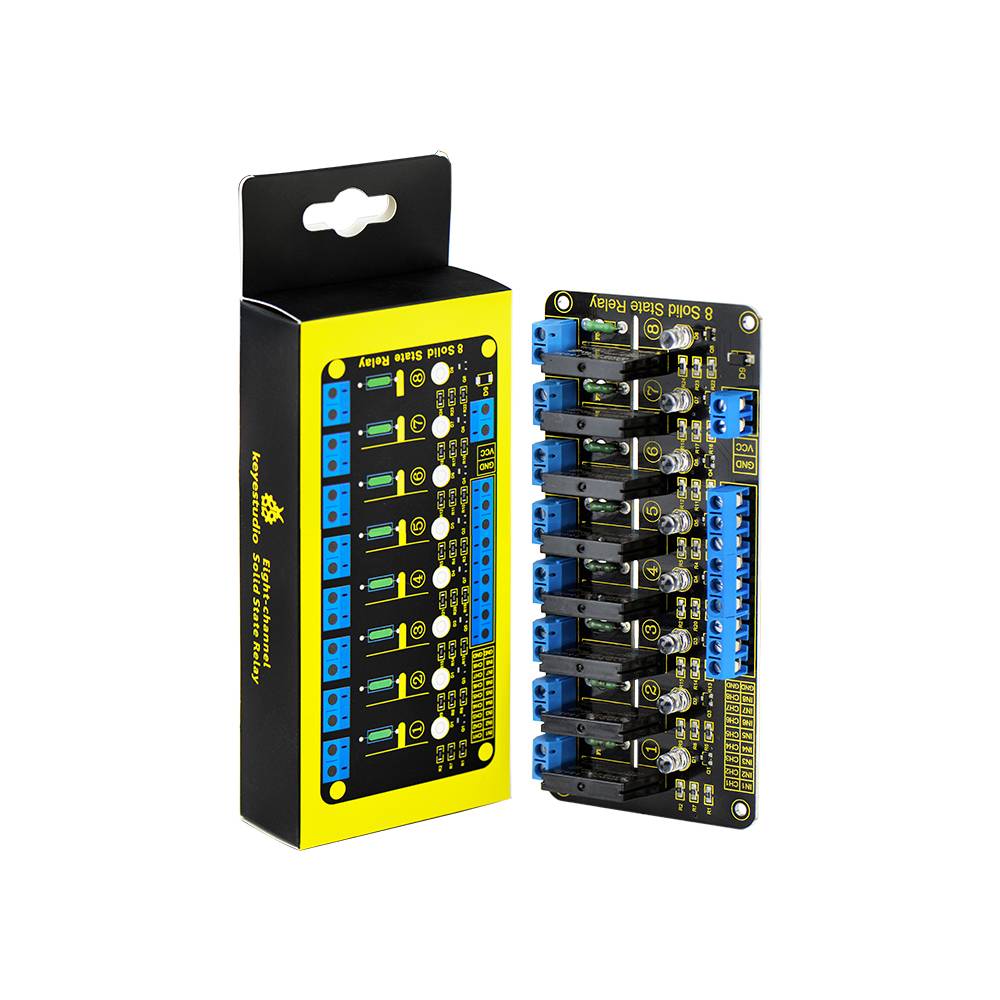 Keyestudio 8 Channel Solid State Relay Module for Arduino