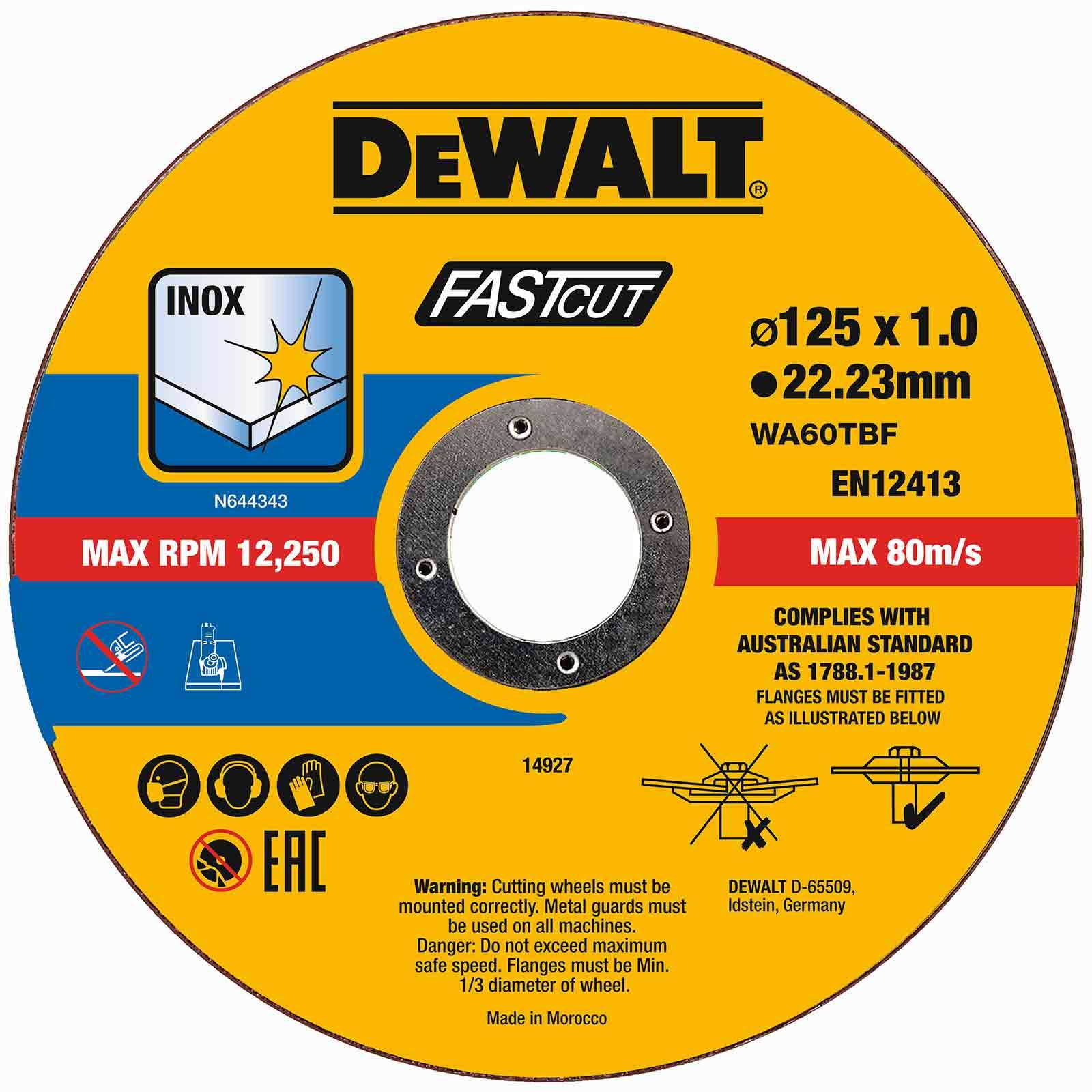 DeWALT High Performance Trennscheiben DT20540-QT 100er Eimer