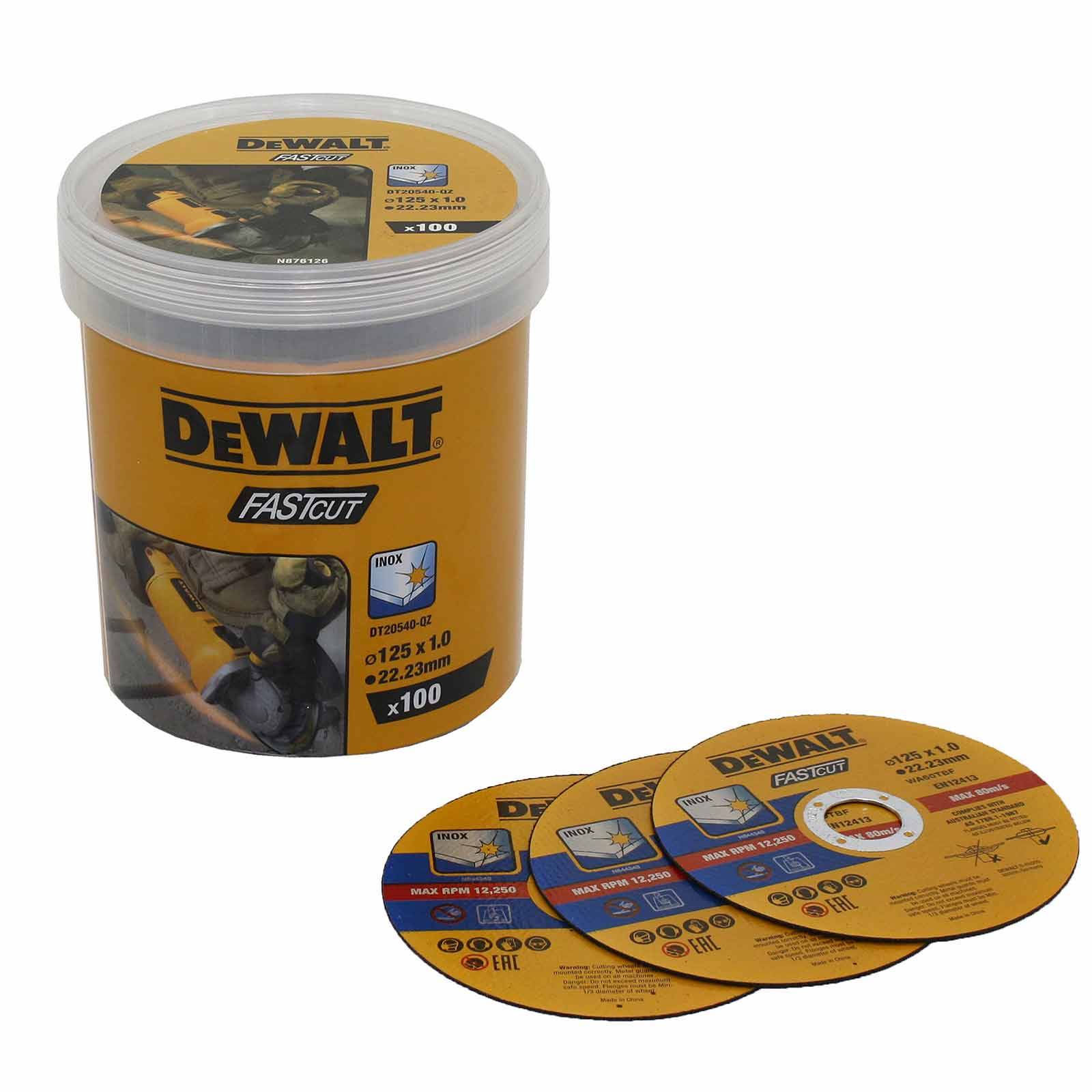 DeWALT High Performance Trennscheiben DT20540-QT 100er Eimer