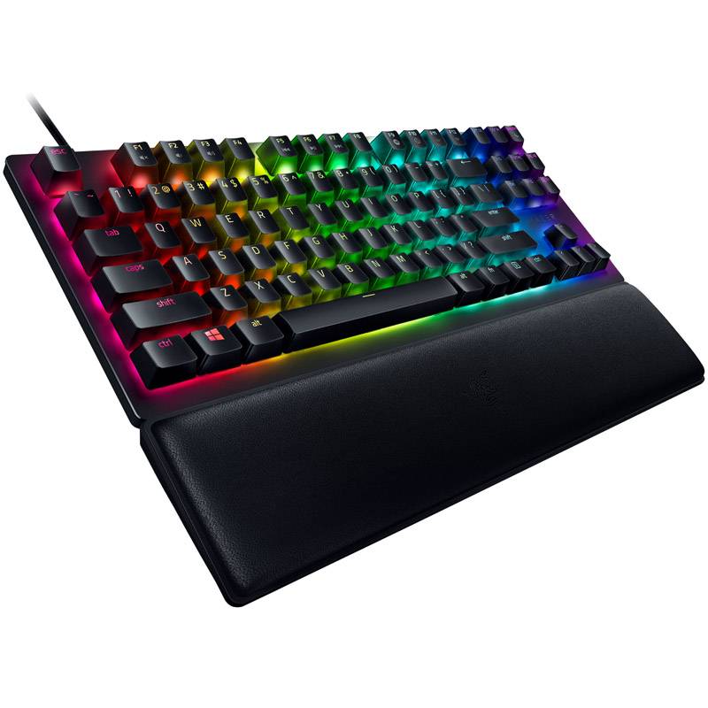 Huntsman V2 TKL schwarz DE Layout Razer Clicky Optical Lila