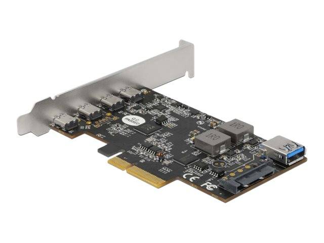 Delock USB-Adapter - PCIe 3.0 x4 Low-Profile - USB-C 3.2 Gen 2 x 4 + USB 3.2 Gen