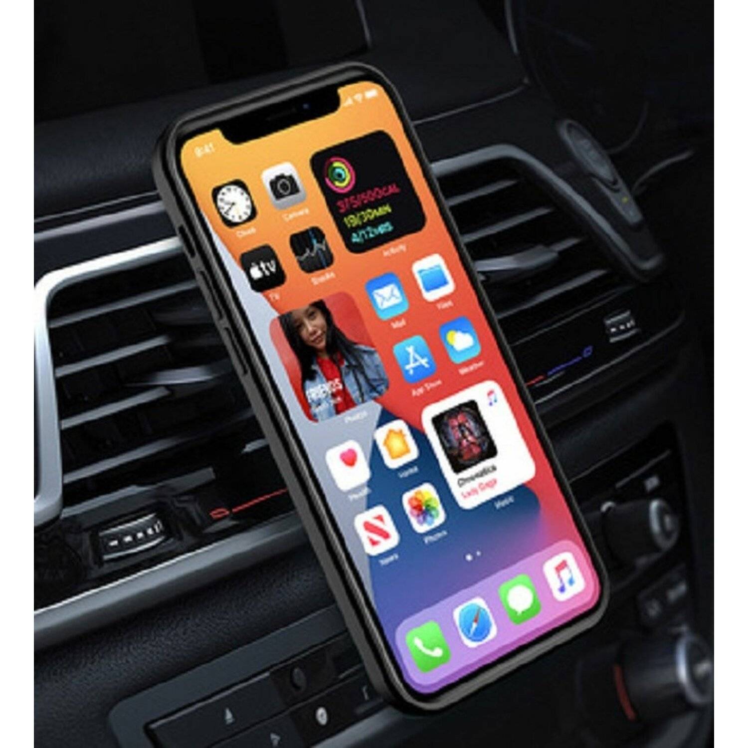 Handy Hülle mit Kameraschutz Schutzhülle Stoßfest Bumper Outdoor Hülle mit Ring Magnet Halter für iPhone 13 Pro rot